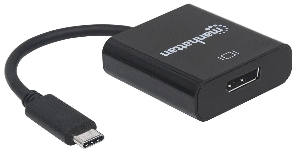 INTELLINET/MANHATTAN USB 3.1 DisplayPort Converter Typec Male To Female Blk