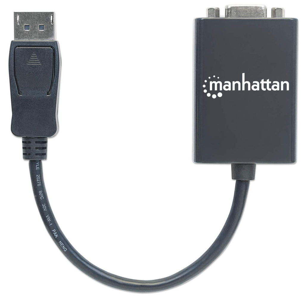 INTELLINET/MANHATTAN DisplayPort To VGA Convcable Hd15 Female Adapter 15cm Blk