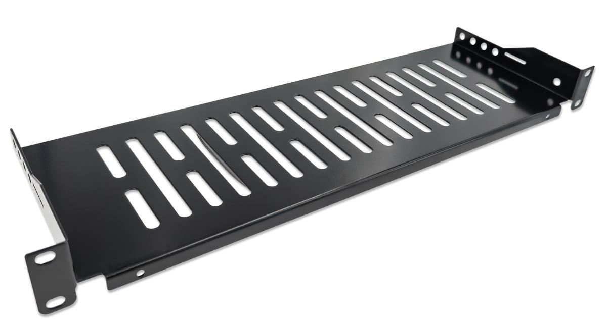 INTELLINET/MANHATTAN Cantilever Shelf 19in 1u 150mm Depth Black