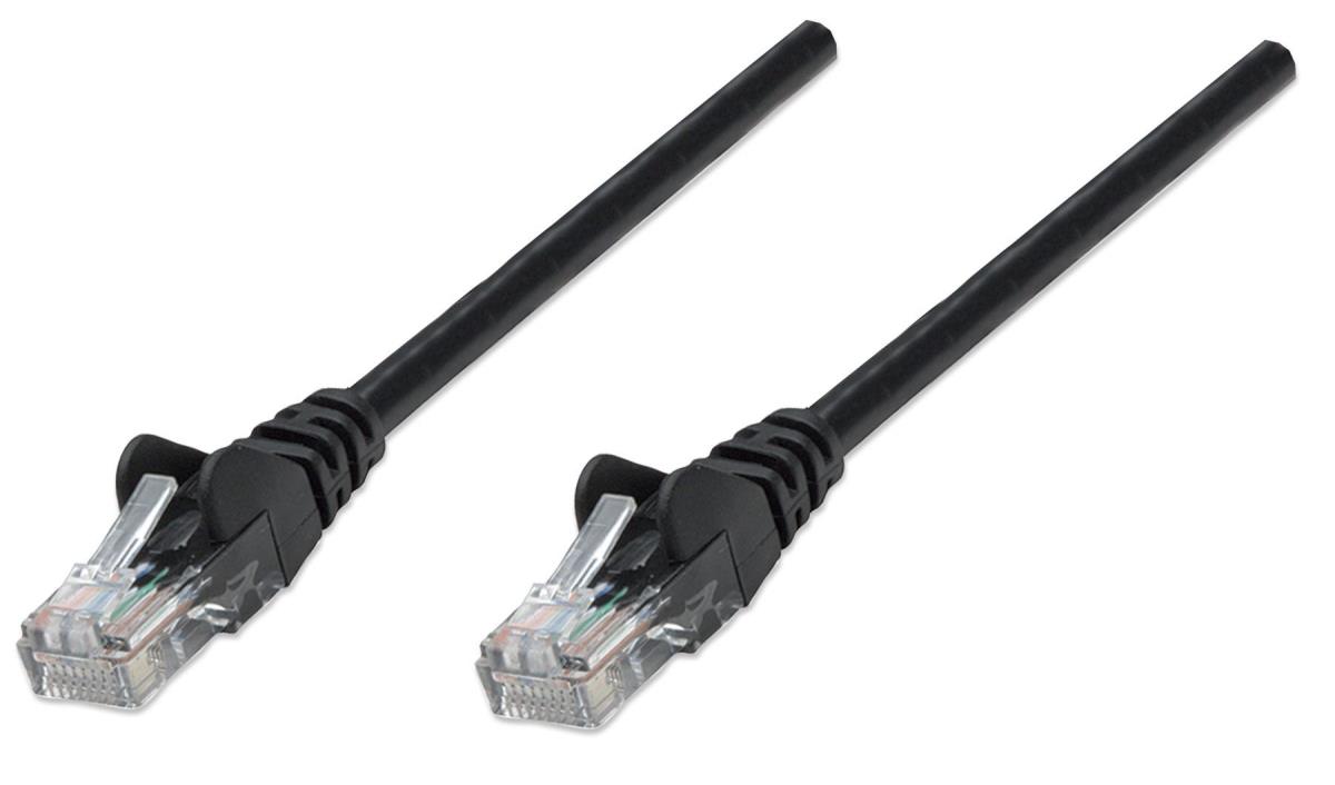 INTELLINET/MANHATTAN Patch Cable - CAT6a - SFTP - 25cm - Black