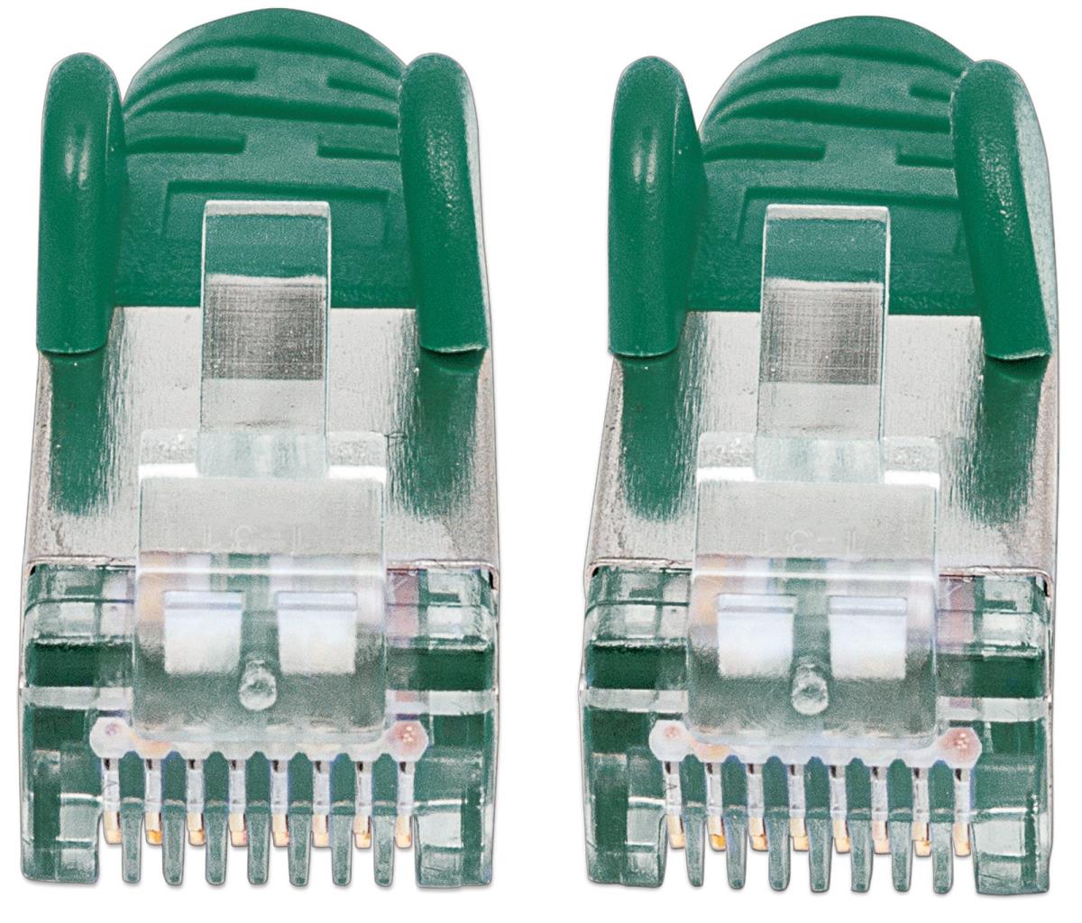 INTELLINET/MANHATTAN Patch Cable - CAT6a - SFTP - 10m - Green
