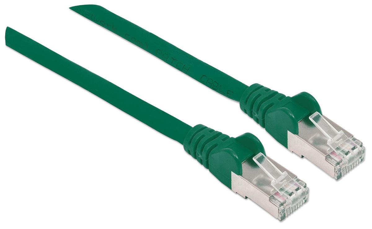 INTELLINET/MANHATTAN Patch Cable - CAT6a - SFTP - 10m - Green