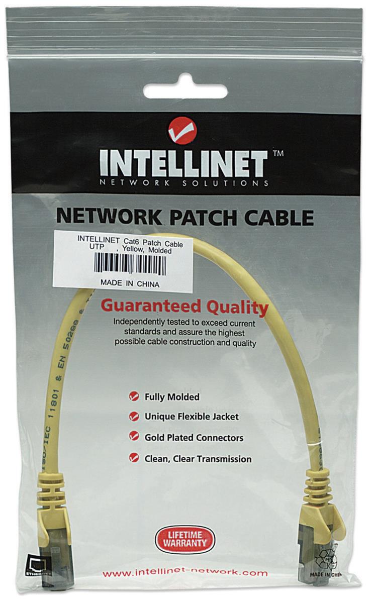 INTELLINET/MANHATTAN Patch Cable - CAT6a - SFTP - 30m - Yellow