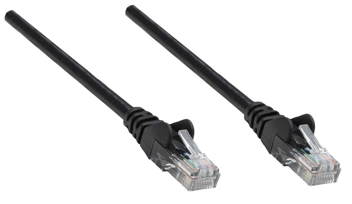 INTELLINET/MANHATTAN Patch Cable - CAT6 - SFTP - 25cm - Black