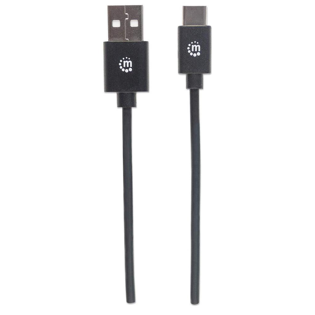 INTELLINET/MANHATTAN USB 2.0 Cable Type-A Male to Type-C Male, 480 Mbps, 1m Black