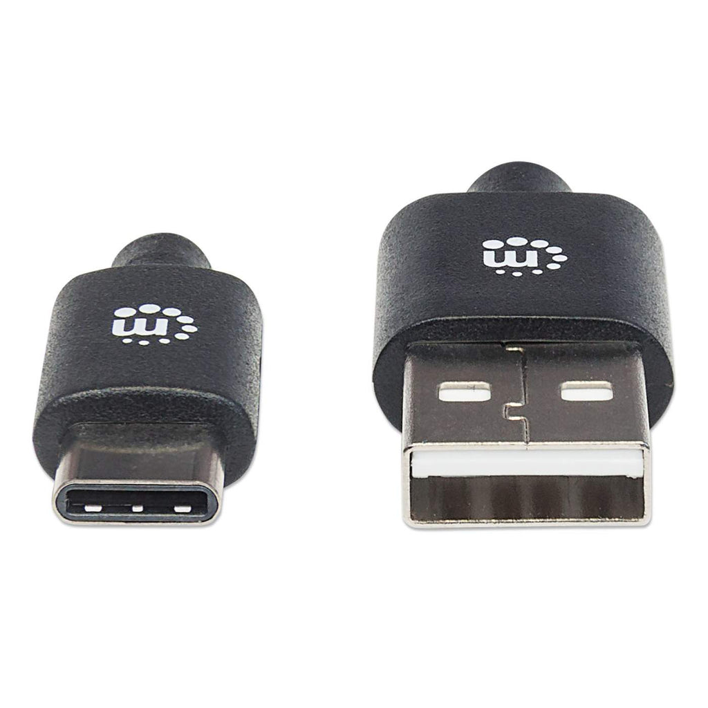 INTELLINET/MANHATTAN USB 2.0 Cable Type-A Male to Type-C Male, 480 Mbps, 1m Black