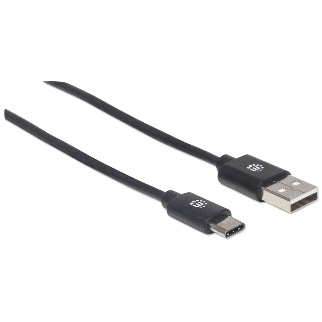 INTELLINET/MANHATTAN USB 2.0 Cable Type-A Male to Type-C Male, 480 Mbps, 1m Black