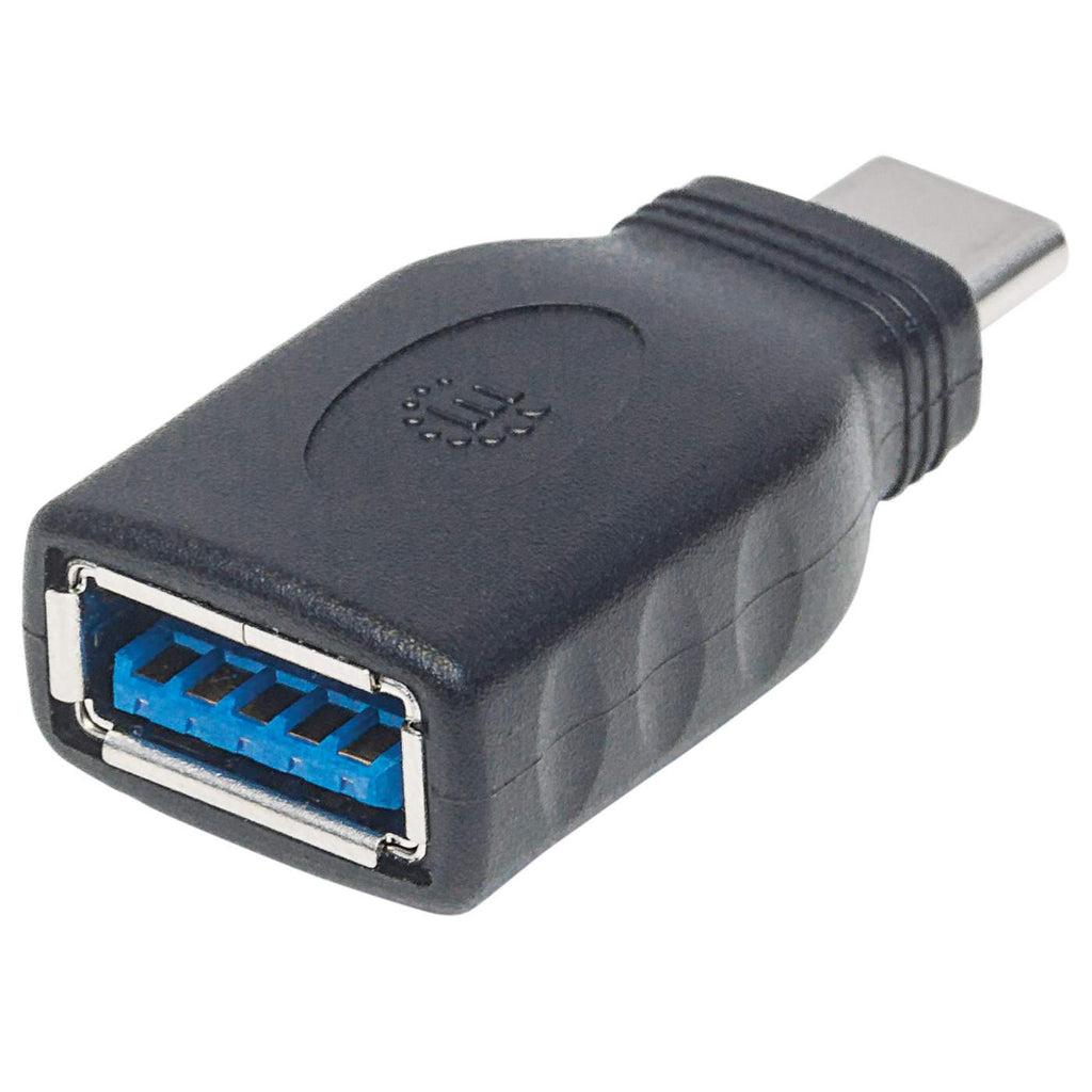 INTELLINET/MANHATTAN USB 3.1 Cable Gen 1, Type-C Male to Type-A Female, 5 Gbps, Black