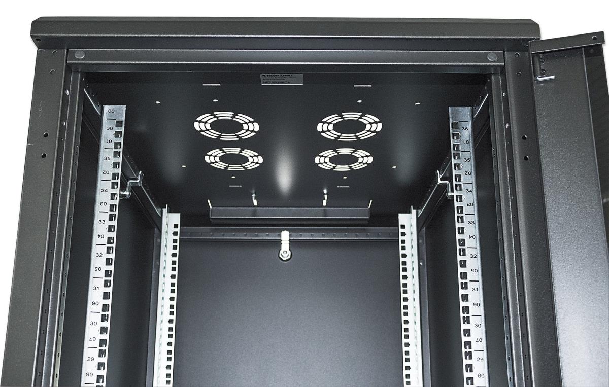 INTELLINET/MANHATTAN Network Cabinet - 19in - 42U - Ip20-rated Housing - Flatpack - Black (713191)