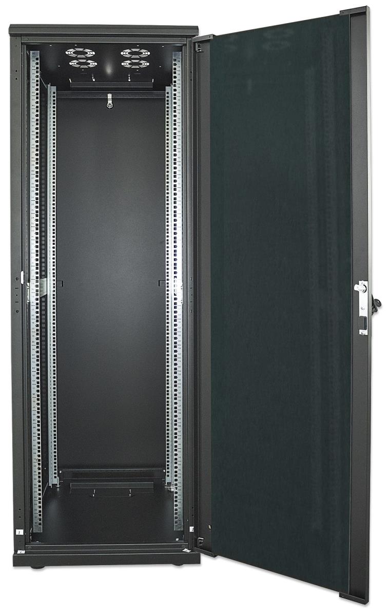 INTELLINET/MANHATTAN Network Cabinet - 19in - 42U - Ip20-rated Housing - Flatpack - Black (713191)