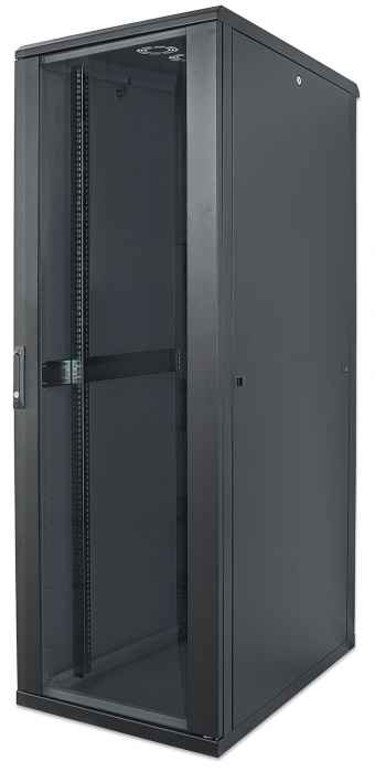 INTELLINET/MANHATTAN Network Cabinet - 19in - 22U - Ip20-rated Housing - Flatpack - Black (713085)