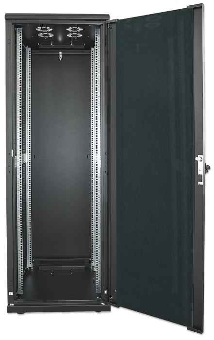 INTELLINET/MANHATTAN Network Cabinet - 19in - 22U - Ip20-rated Housing - Flatpack - Black (713085)