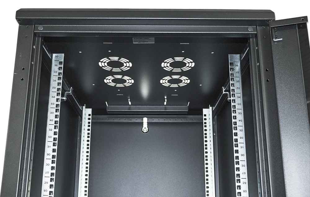 INTELLINET/MANHATTAN Network Cabinet - 19in - 22U - Ip20-rated Housing - Flatpack - Black (713085)