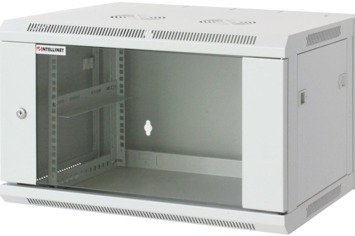 INTELLINET/MANHATTAN Wallmount Cabinet - 19in - 6U - Assembled - Grey (711746)