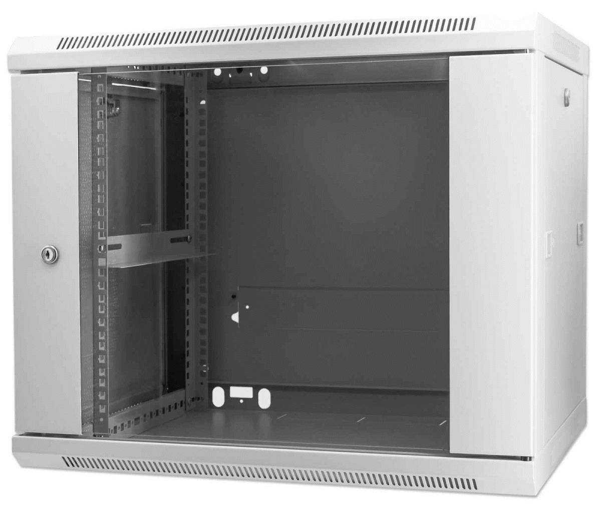 INTELLINET/MANHATTAN Wallmount Cabinet - 19in - 9U - 500x600x600mm - Assembled - Grey