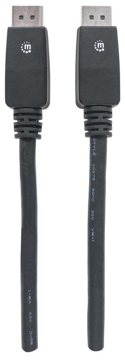 INTELLINET/MANHATTAN DisplayPort Male To DisplayPort Male, 10m Black