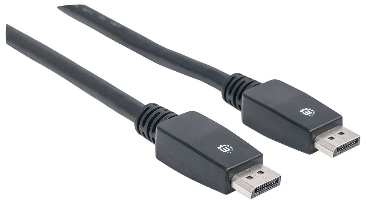 INTELLINET/MANHATTAN DisplayPort Male To DisplayPort Male, 10m Black