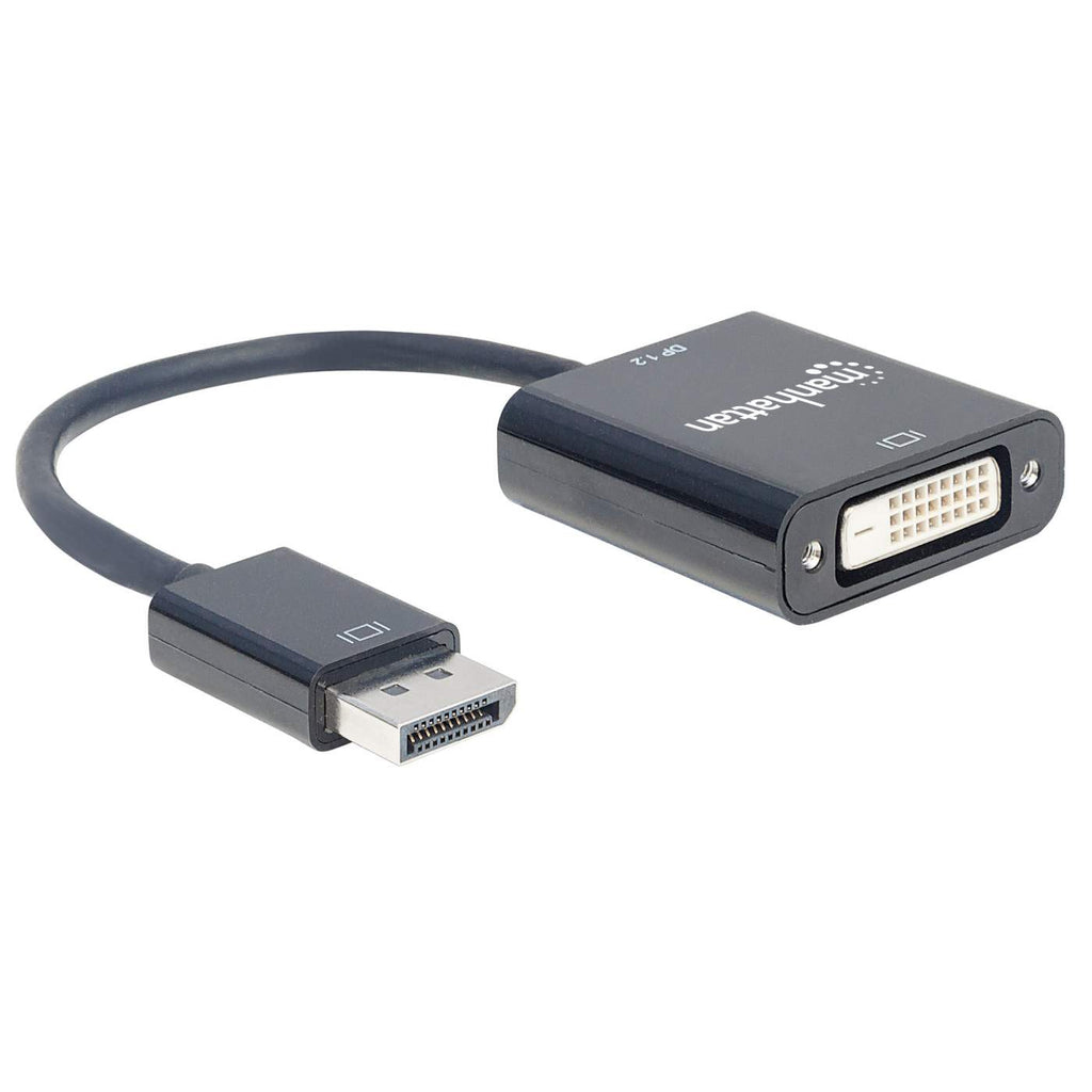 INTELLINET/MANHATTAN DisplayPort 1.2a Male To DVI-d Female, Active, 23cm Black