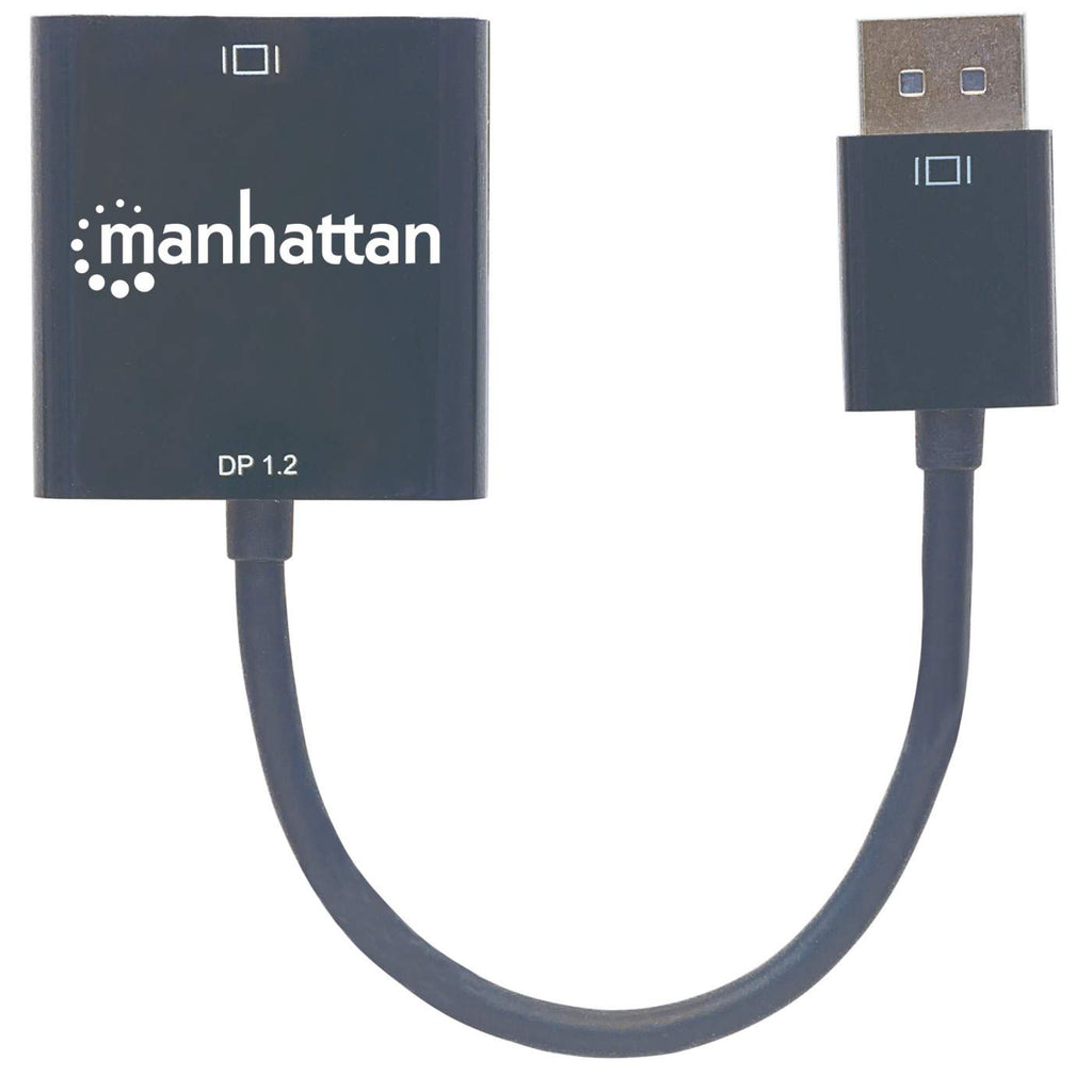INTELLINET/MANHATTAN DisplayPort 1.2a Male To DVI-d Female, Active, 23cm Black