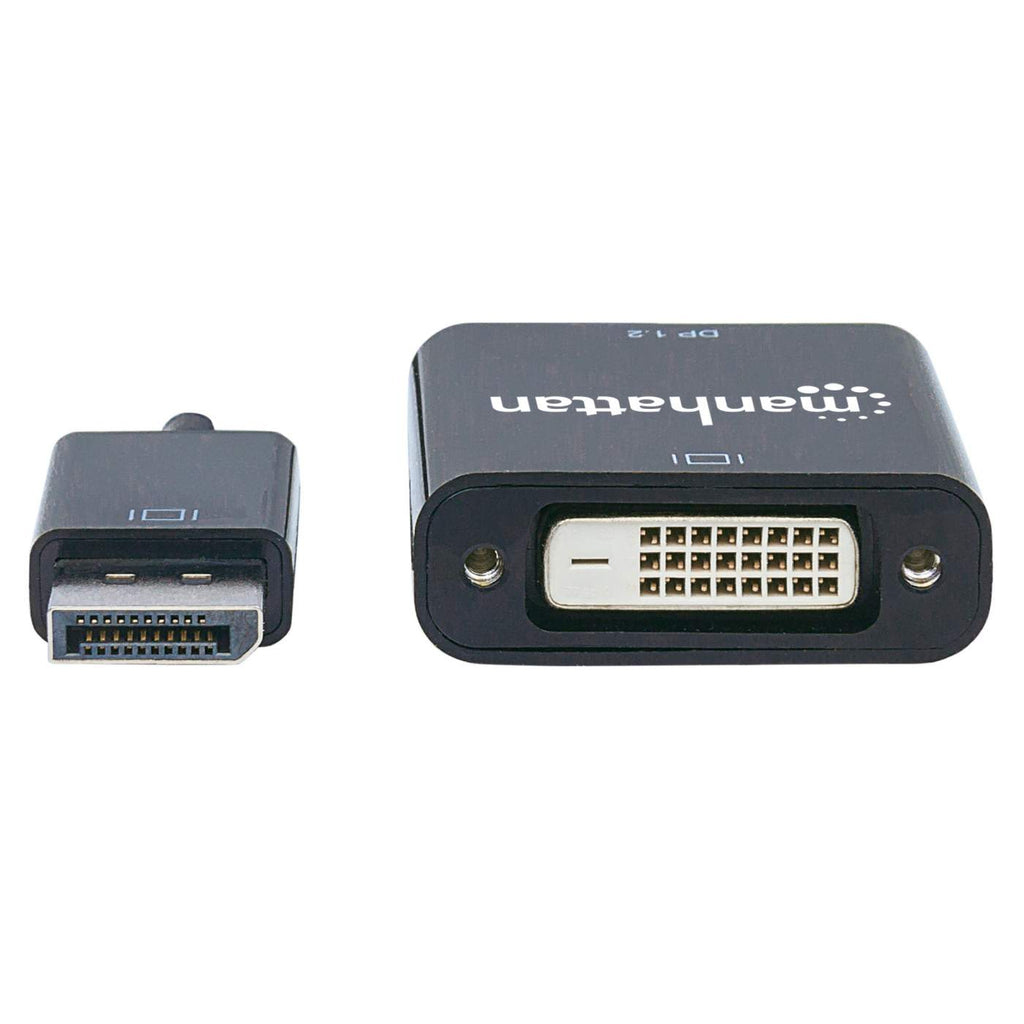 INTELLINET/MANHATTAN DisplayPort 1.2a Male To DVI-d Female, Active, 23cm Black