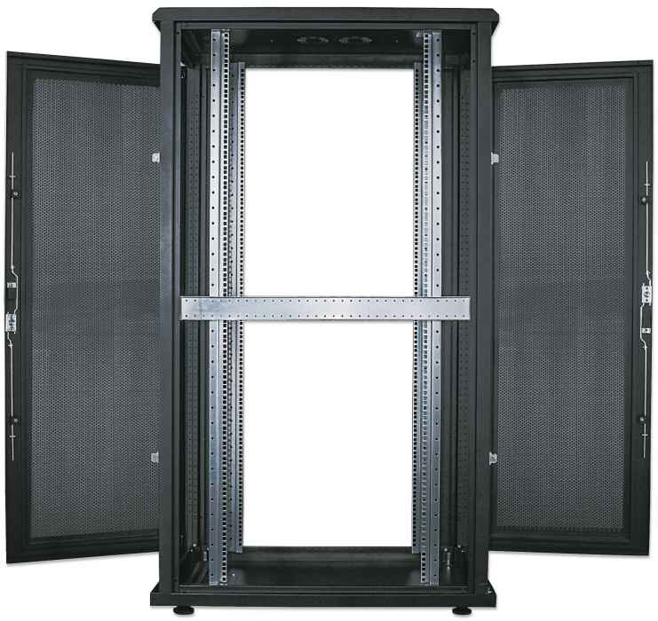 INTELLINET/MANHATTAN Server Cabinet - 19in - 42u - Ip20-rated Housing - Flatpack - Black