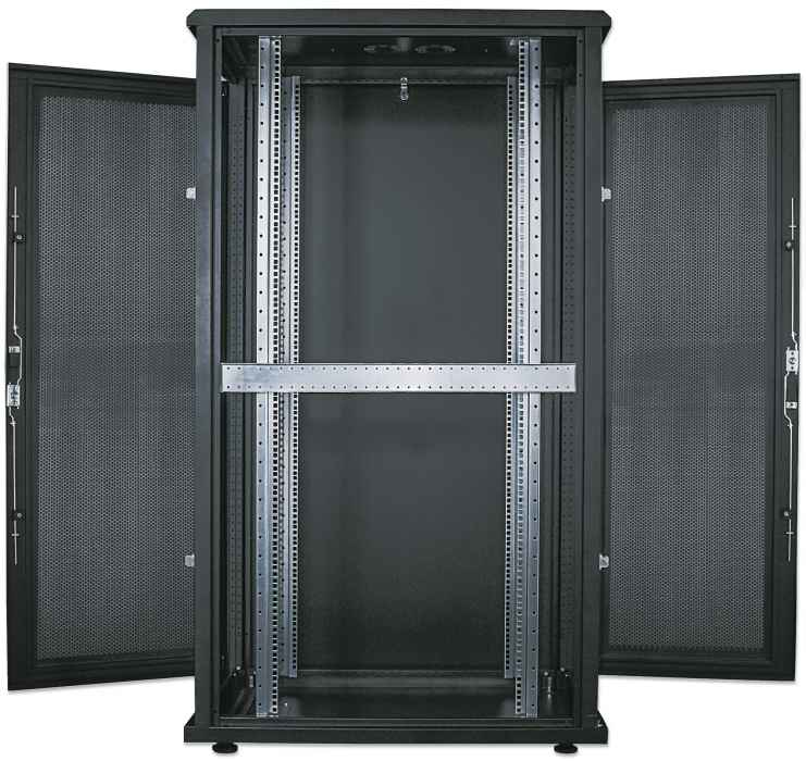INTELLINET/MANHATTAN Server Cabinet - 19in - 42u - Ip20-rated Housing - Flatpack - Black