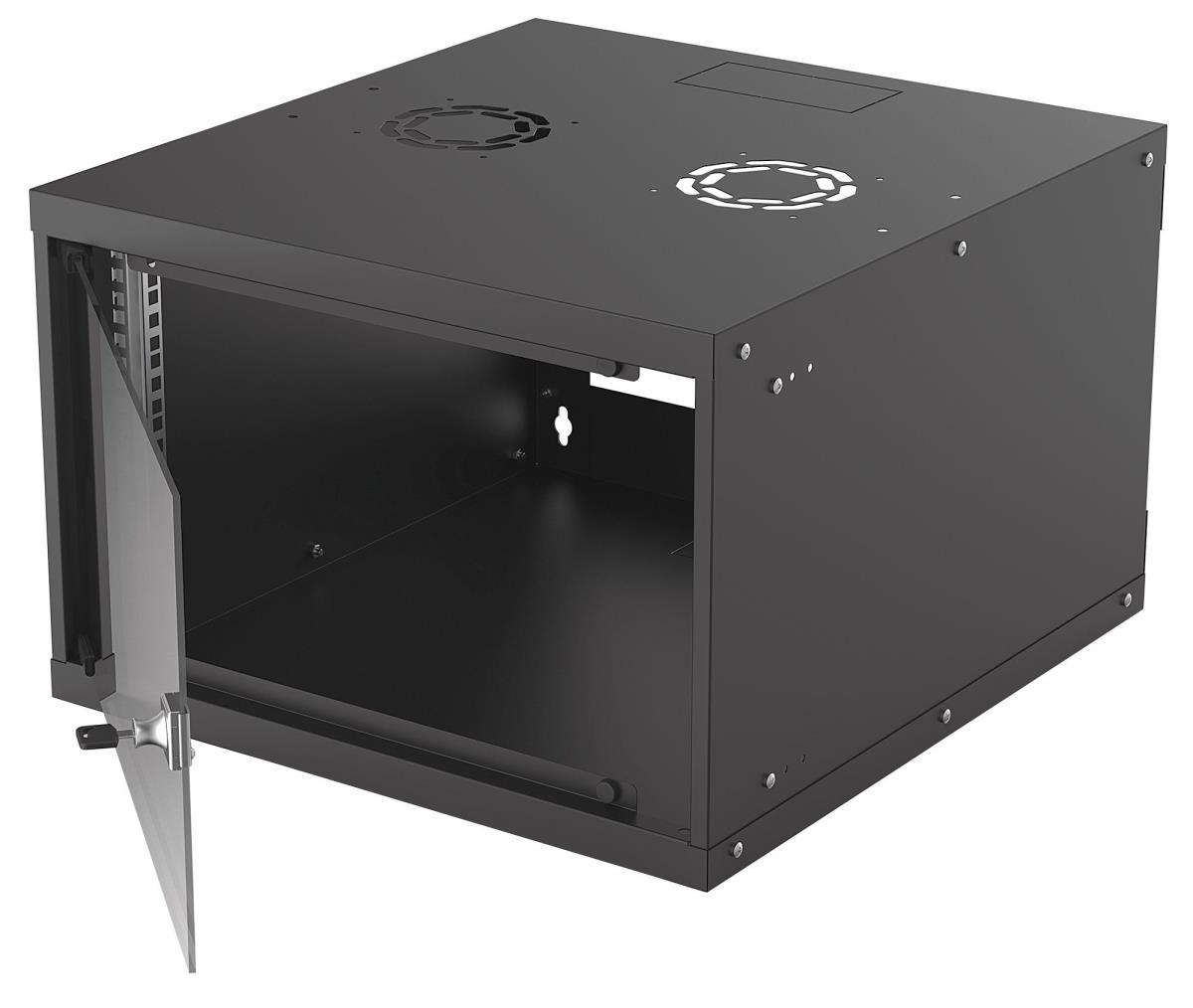 INTELLINET/MANHATTAN Basic Wallmount Cabinet - 19in - 6U - 560mm Deep - Ip20-rated Housing - Flatpack - Black