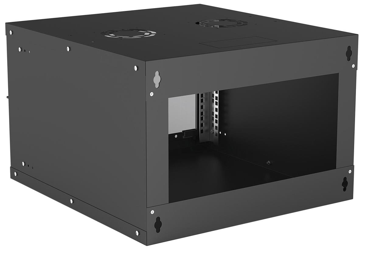 INTELLINET/MANHATTAN Basic Wallmount Cabinet - 19in - 6U - 560mm Deep - Ip20-rated Housing - Flatpack - Black