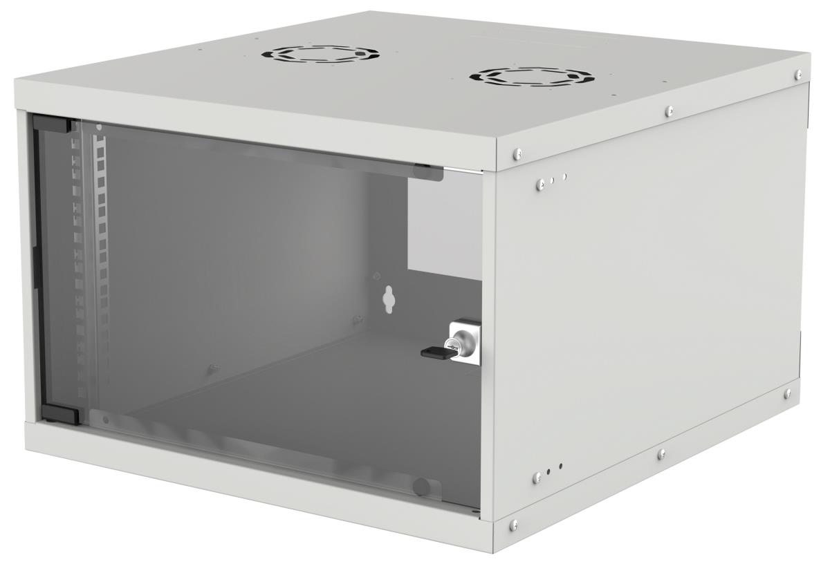 INTELLINET/MANHATTAN Basic Wallmount Cabinet - 19in - 6U - 560mm Deep - Ip20-rated Housing - Flatpack - Grey