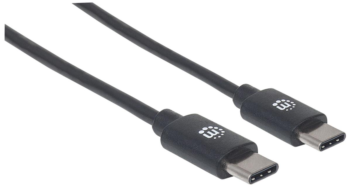 INTELLINET/MANHATTAN USB 2.0 Cable Type-C Male To Type-C Male 480Mbps 2m Black