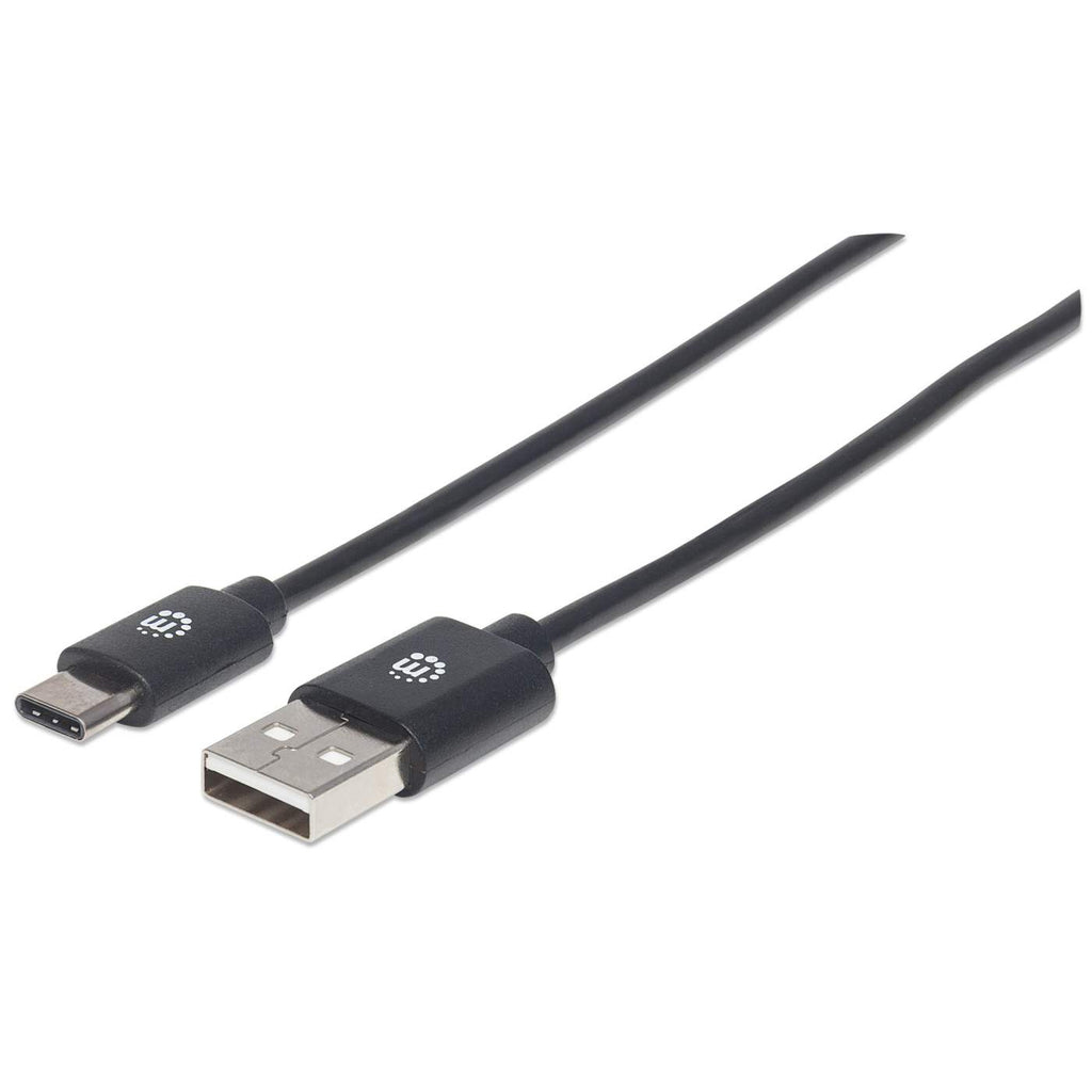 INTELLINET/MANHATTAN USB 2.0 Cable Type-A Male To Type-C Male 480mbps 2m Black