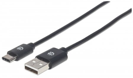 INTELLINET/MANHATTAN USB 2.0 Cable Type-A Male to Type-C Male 480Mbps 50cm Black
