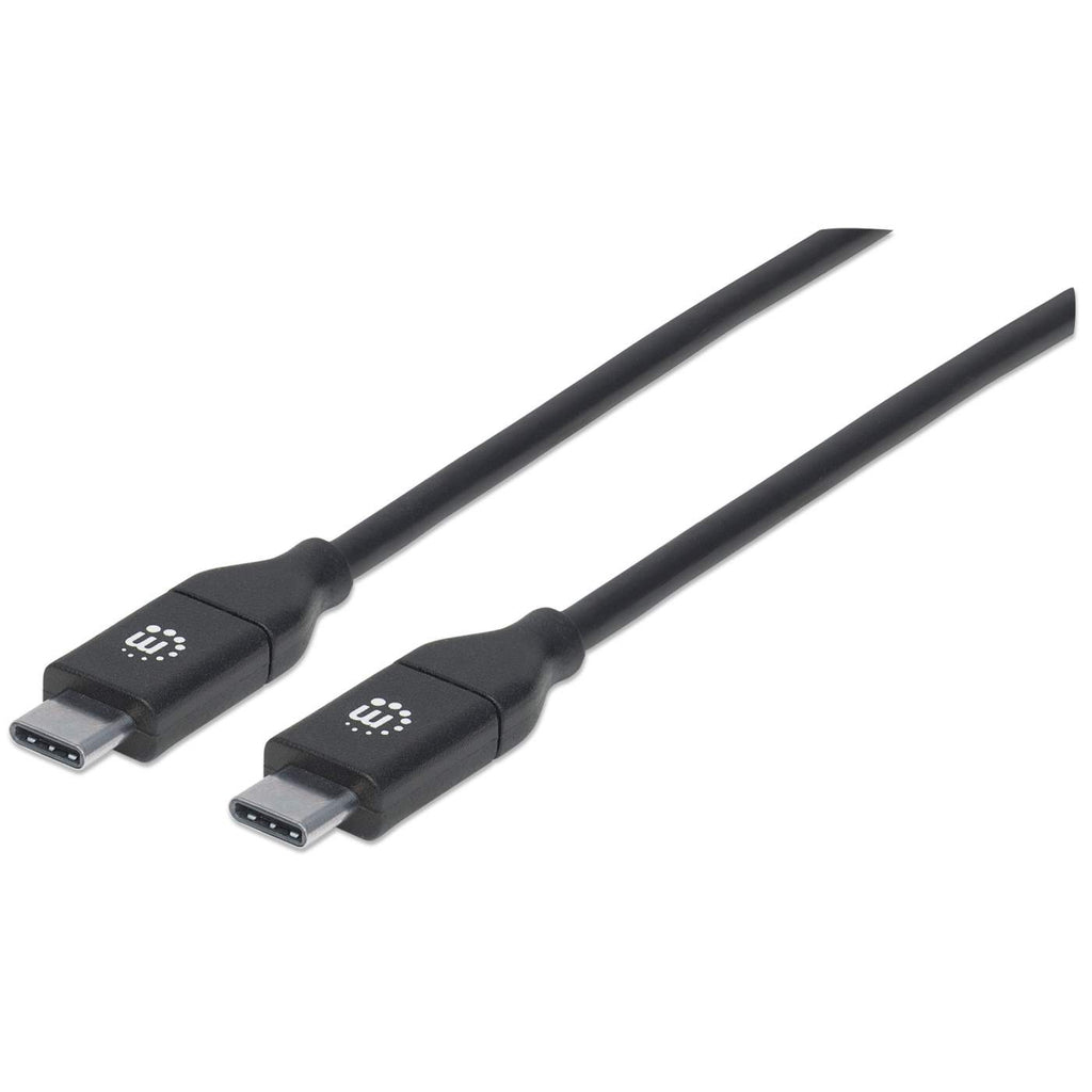 INTELLINET/MANHATTAN USB 2.0 Cable Type-C Male to Type-C Male 480Mbps 5A 2m Black