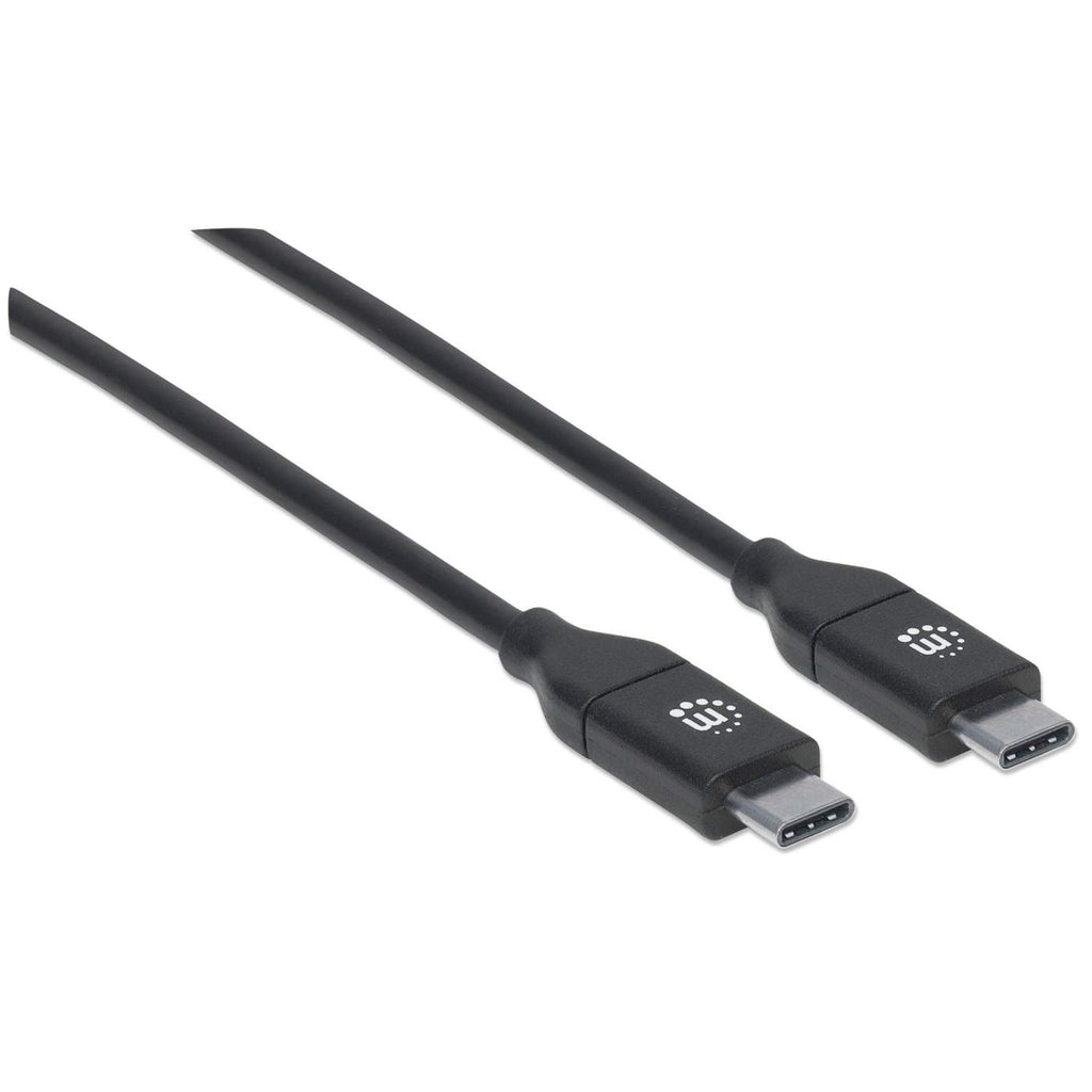 INTELLINET/MANHATTAN USB 2.0 Cable Type-C Male to Type-C Male 480Mbps 5A 2m Black