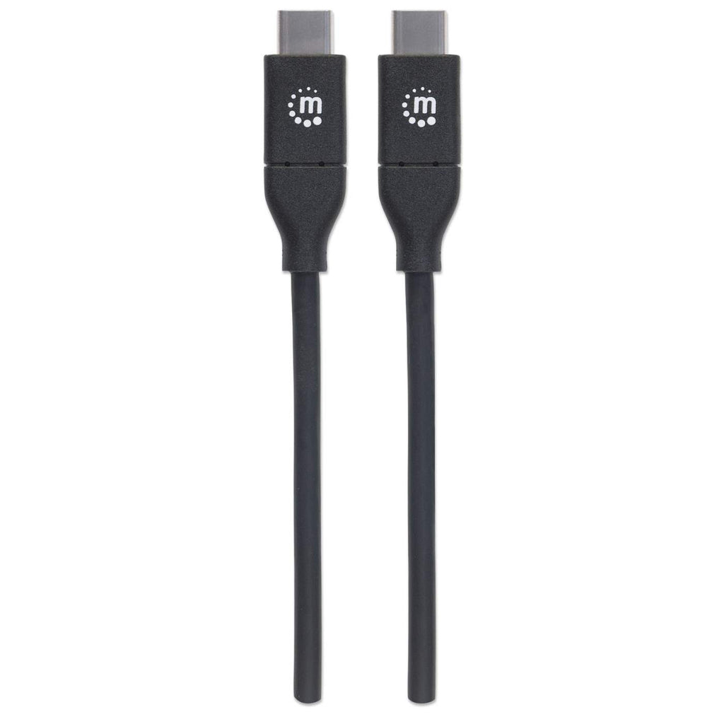 INTELLINET/MANHATTAN USB 2.0 Cable Type-C Male to Type-C Male 480Mbps 5A 2m Black