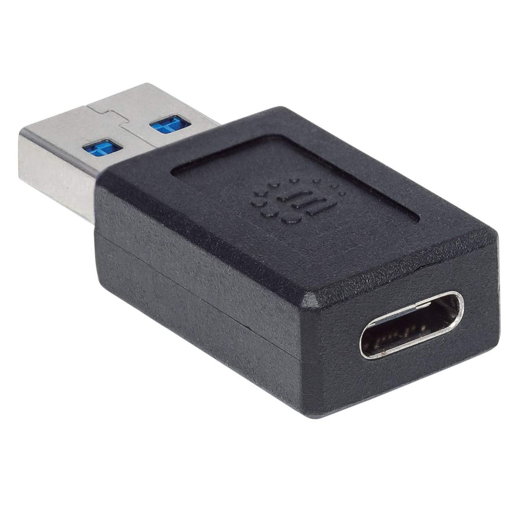 INTELLINET/MANHATTAN USB C Adapter USB 3.1, Gen 2, Type-a Male To Type-c Female, 10 Gbps, Black