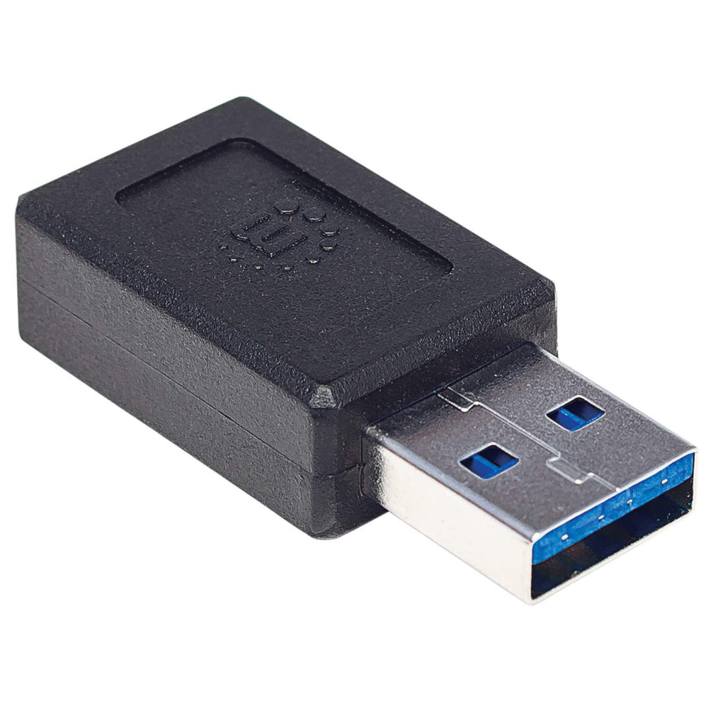 INTELLINET/MANHATTAN USB C Adapter USB 3.1, Gen 2, Type-a Male To Type-c Female, 10 Gbps, Black