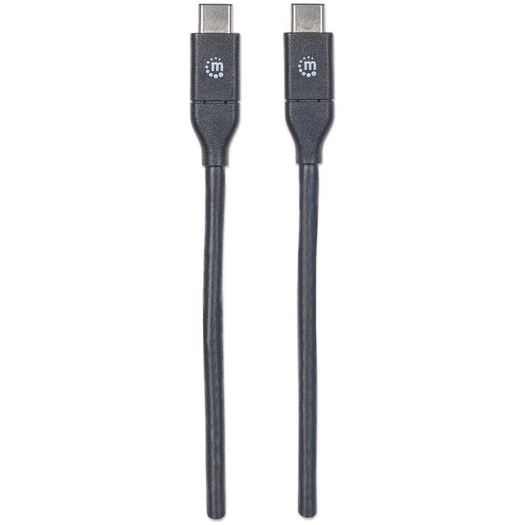 INTELLINET/MANHATTAN USB 3.1 Cable Gen 2, Type-C Male to Type-C Male, 10 Gbps, 20in Black
