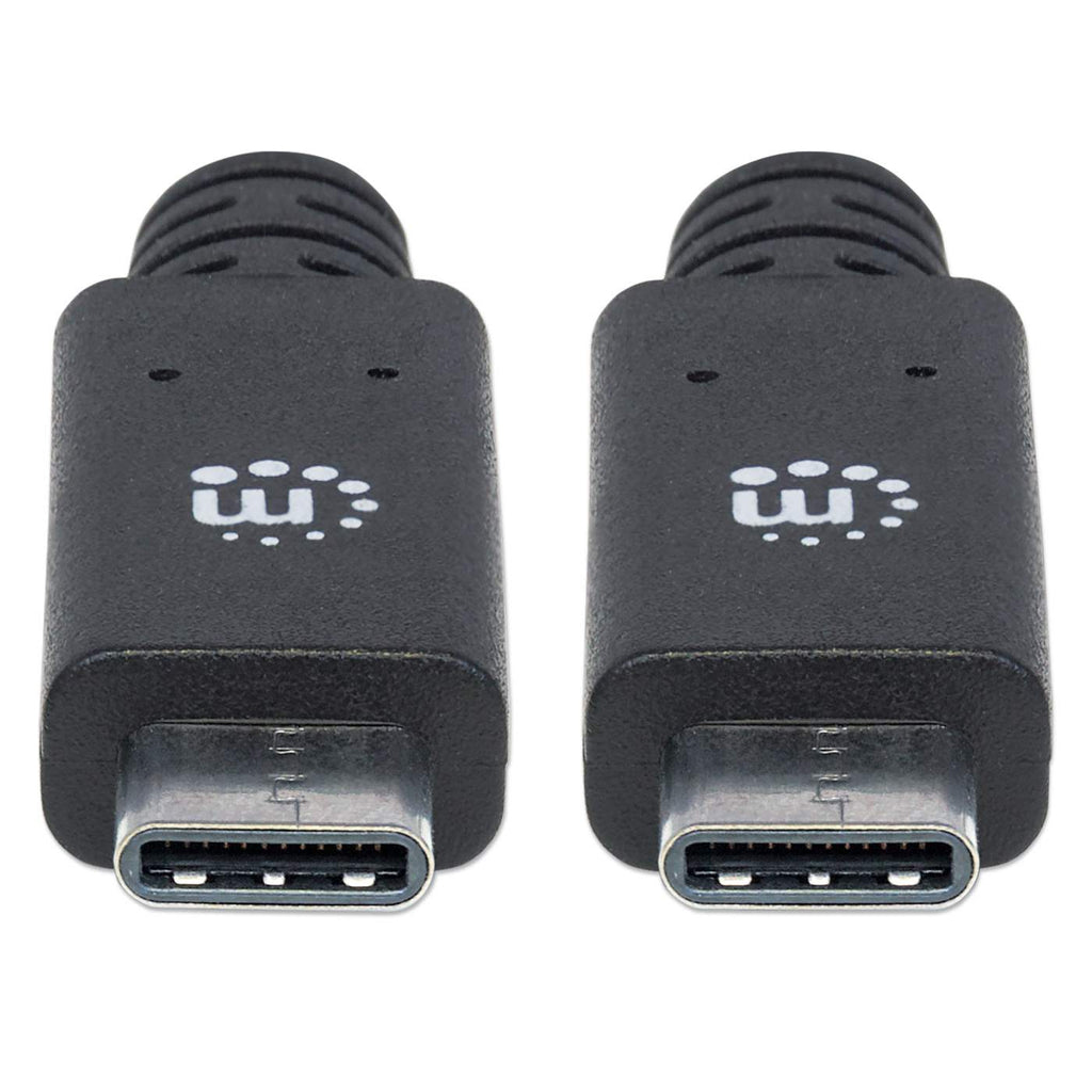 INTELLINET/MANHATTAN USB 3.1 Cable Gen 2, Type-C Male to Type-C Male, 10 Gbps, 5 A, 1m Black