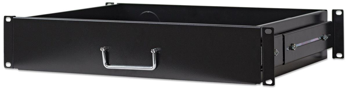 INTELLINET/MANHATTAN Drawer Shelf 19in  2u 350 Mm Depth Black