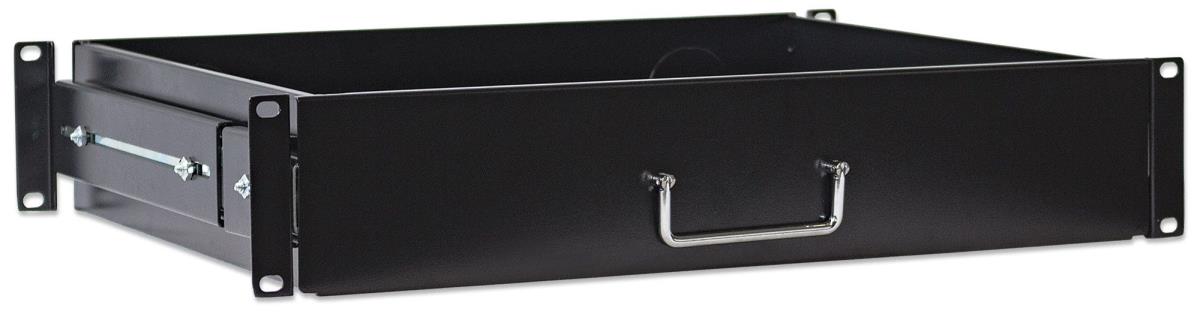 INTELLINET/MANHATTAN Drawer Shelf 19in  2u 350 Mm Depth Black