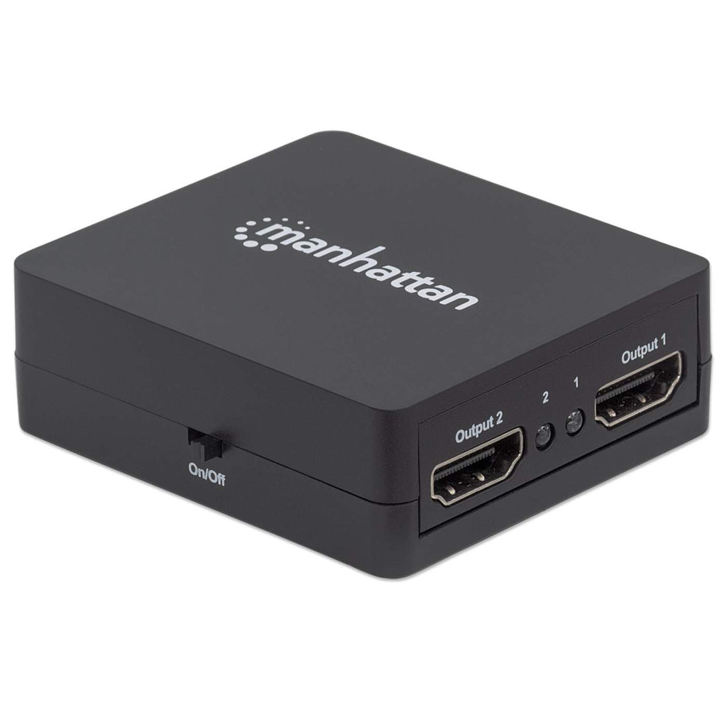 INTELLINET/MANHATTAN HDMI Splitter 1080p 2 Port USB Powered Black
