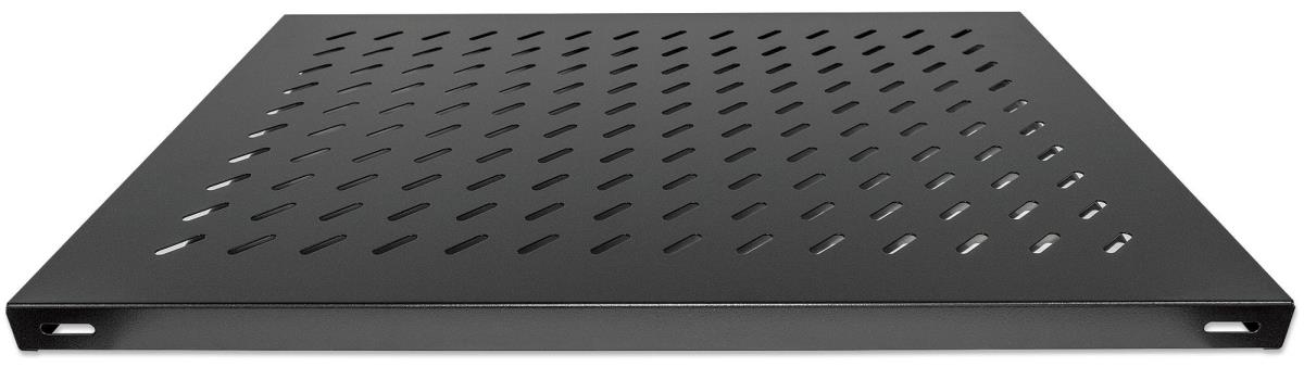 INTELLINET/MANHATTAN Fixed Shelf - 19in - 1u - 800mm Depth - Heavy-duty - Black