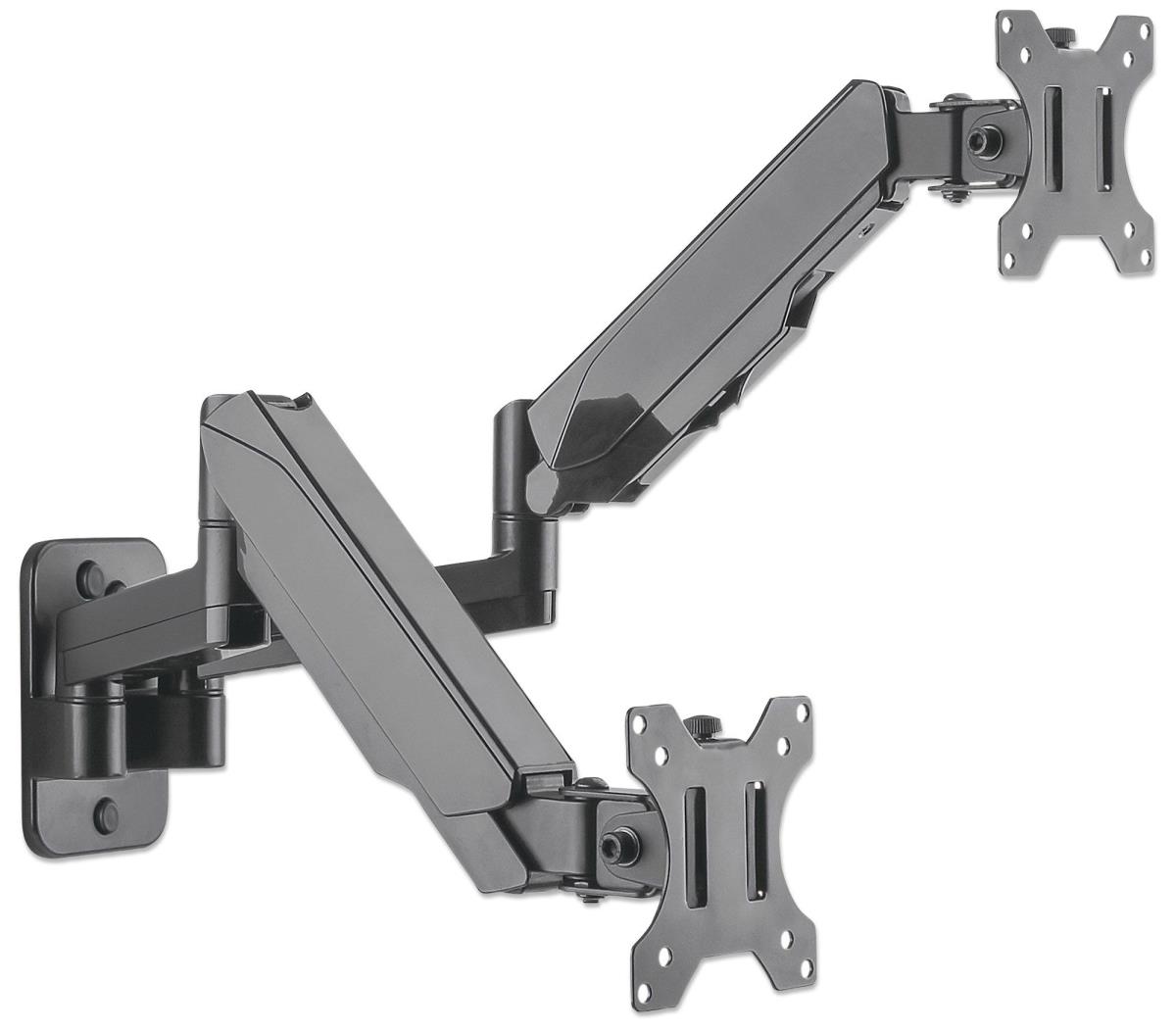 INTELLINET/MANHATTAN Monitor Mount - Wall - 2 Monitors - Full Motion - 17 To 32in