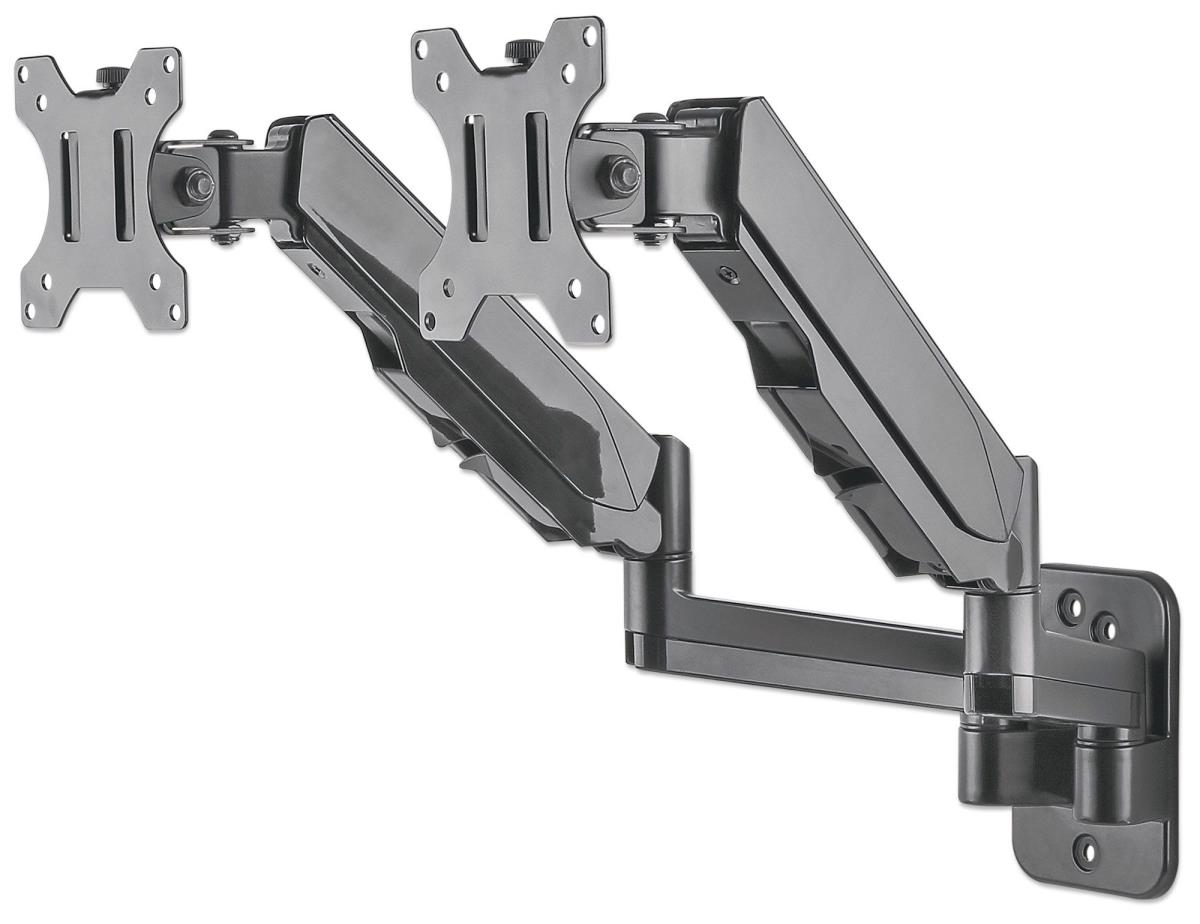 INTELLINET/MANHATTAN Monitor Mount - Wall - 2 Monitors - Full Motion - 17 To 32in
