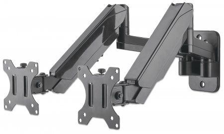 INTELLINET/MANHATTAN Monitor Mount - Wall - 2 Monitors - Full Motion - 17 To 32in
