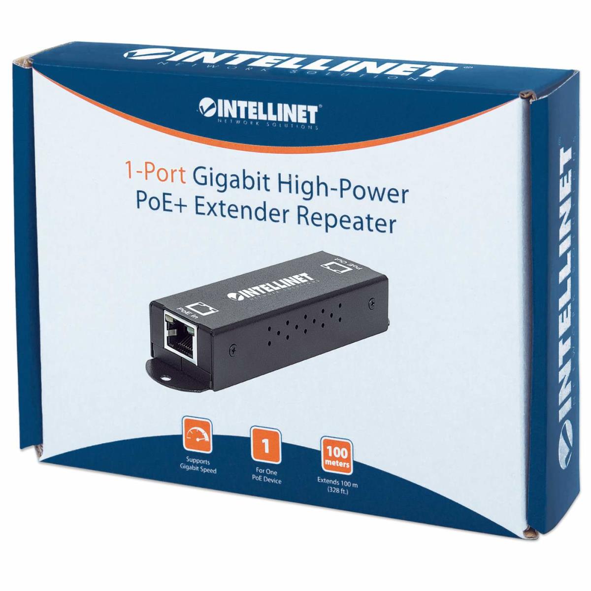 INTELLINET/MANHATTAN Gigabit High-power Poe+ Extender Repeater