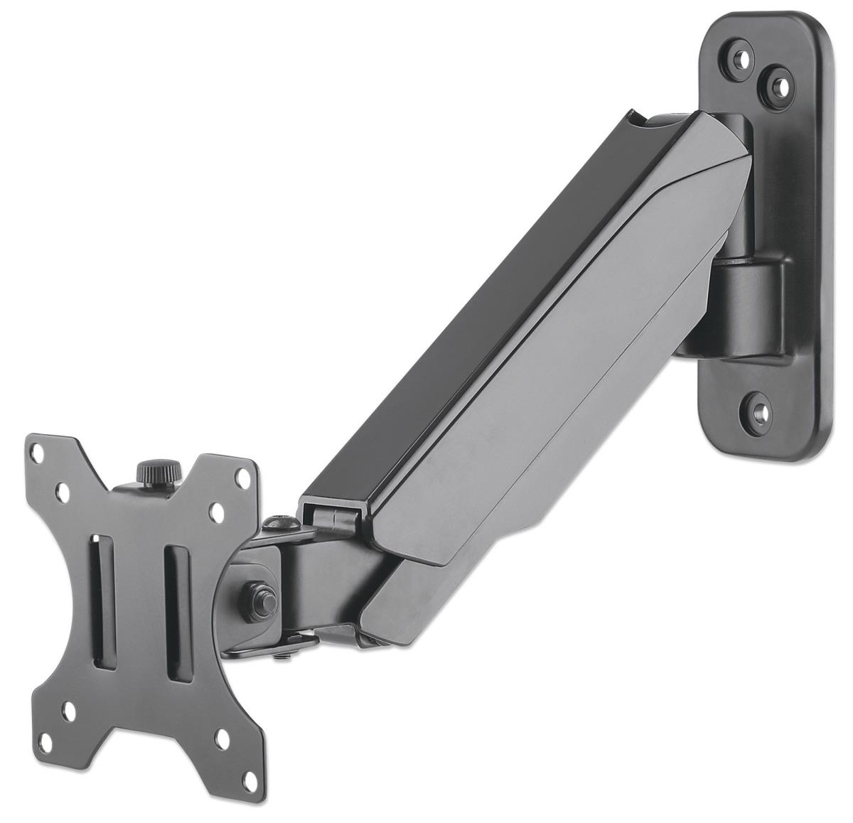 INTELLINET/MANHATTAN Monitor Mount - Wall - 1 Monitor - Tilt/Swivel/Rotatable - 17 To 32in - Black