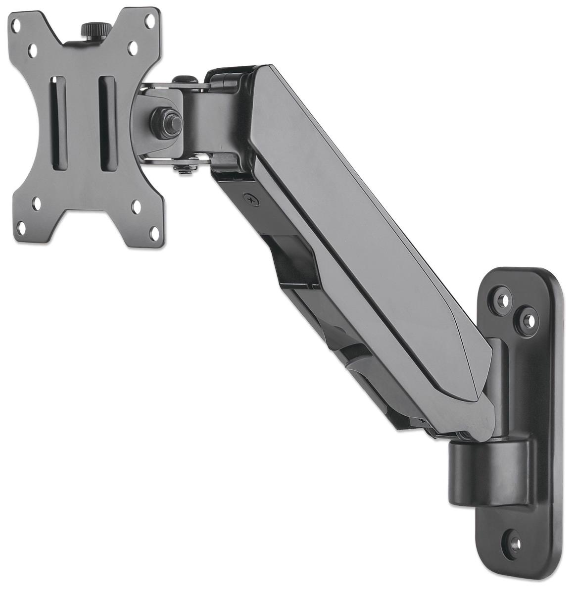 INTELLINET/MANHATTAN Monitor Mount - Wall - 1 Monitor - Tilt/Swivel/Rotatable - 17 To 32in - Black