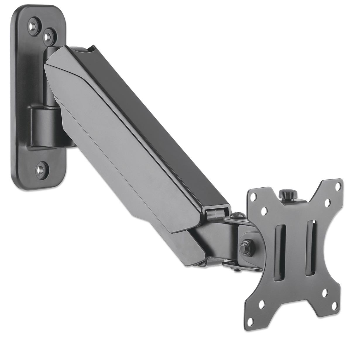 INTELLINET/MANHATTAN Monitor Mount - Wall - 1 Monitor - Tilt/Swivel/Rotatable - 17 To 32in - Black